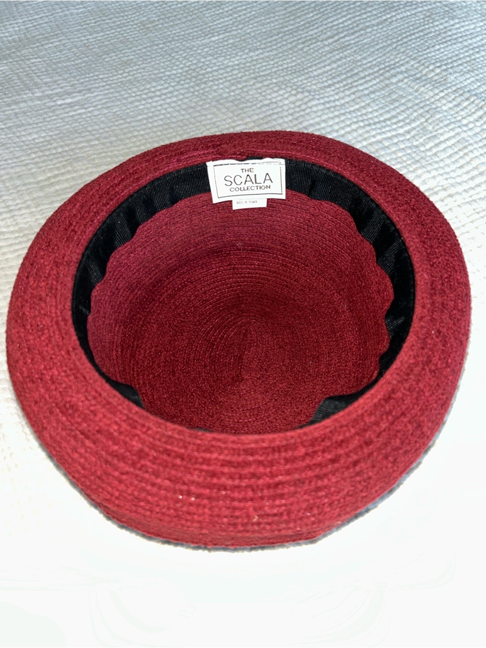 Vintage The Scala Collection Burgundy Hat